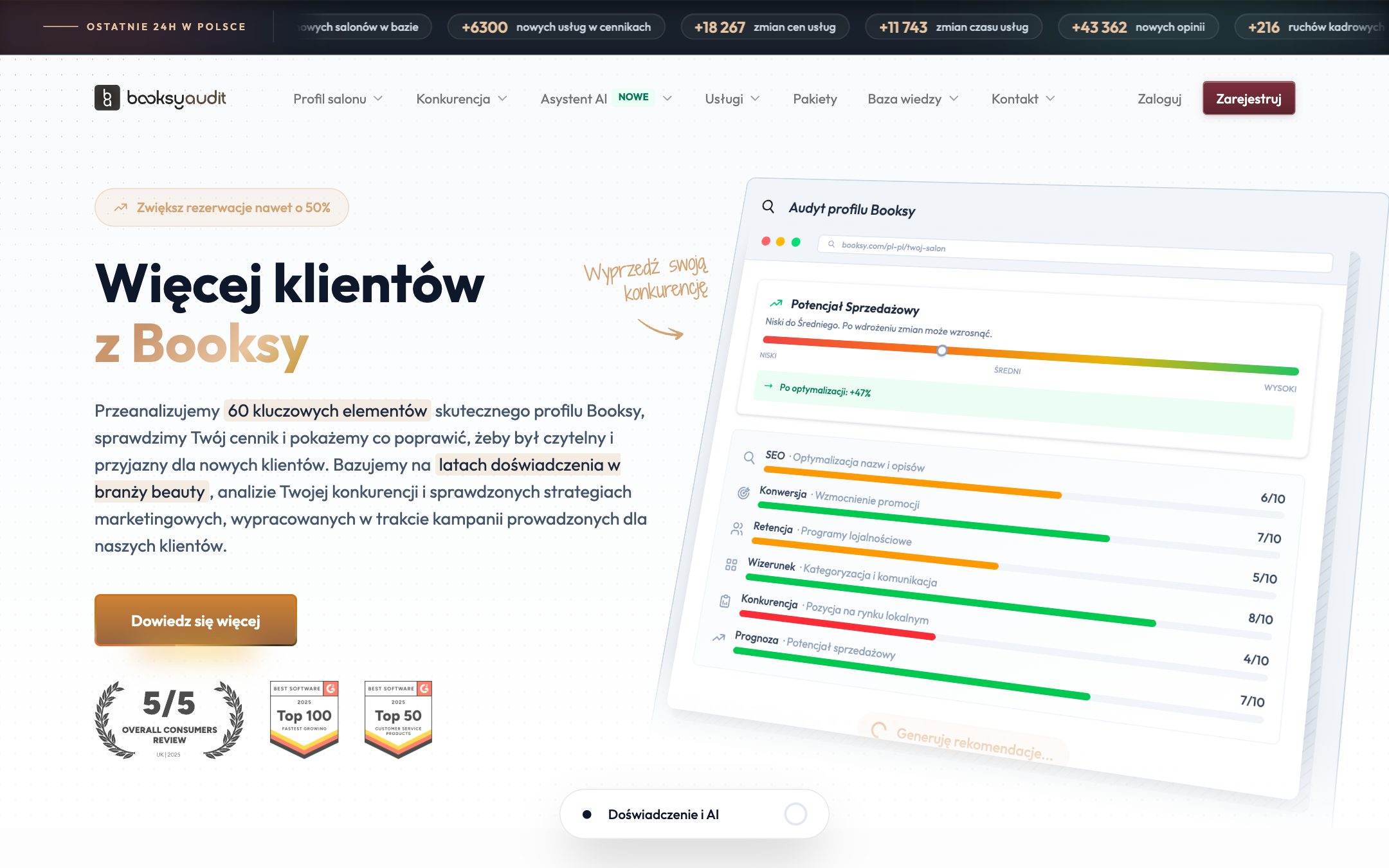Strona BooksyAudit (booksyaudit.pl)